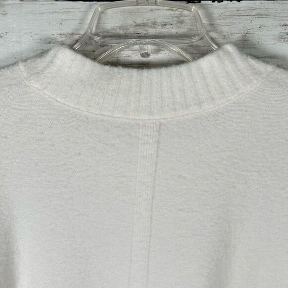 Free People Phoebe White Knit Pullover Tunic Slit Oversized Sweater S NEW $168 - Picture 10 of 11